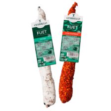 Cerrillo fuet naturel of paprika